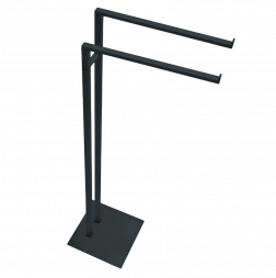 Стойка COLOMBO DESIGN MINI Q B5038.GM с полотенцедержателем двойным цвет графит матовый