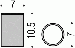 Стакан COLOMBO DESIGN PLUS W4941.NM настольный