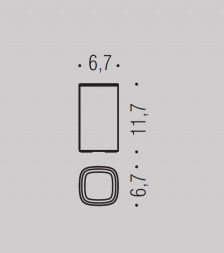 Стакан COLOMBO DESIGN TRENTA B3041.NM настольный