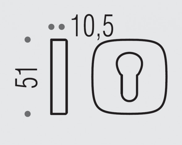 Накладка под цилиндр Colombo Design Rosetta MR13 хром