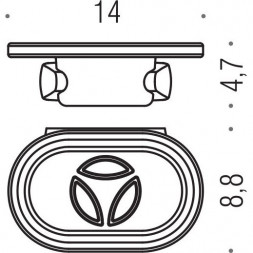 Мыльница COLOMBO DESIGN ROAD B8001 настенная