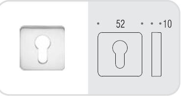 Накладка под цилиндр Colombo Rosetta PT13 графит матовый