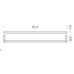 Полотенцедержатель COLOMBO DESIGN MINI B4011.OM широкий цвет золото матовое