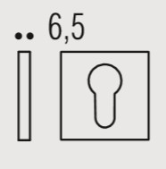 Накладка под цилиндр Colombo Rosetta FF23 графит матовый
