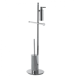 Стойка COLOMBO DESIGN PLANETS B9819 напольная с держателем туалетной бумаги и ершиком