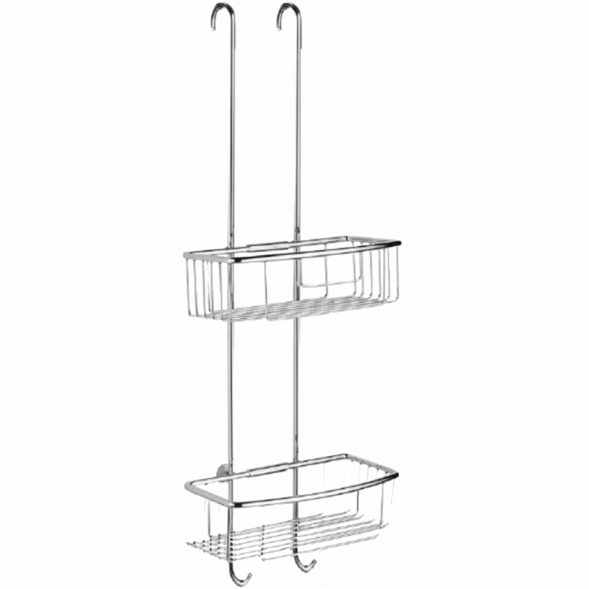 Полочка корзинка COLOMBO DESIGN CAVALLETTI E SEDILI B9635 навесная двойная с крючками