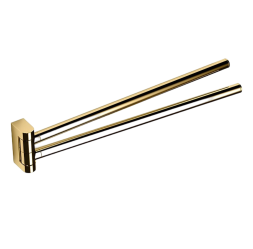 Полотенцедержатель COLOMBO DESIGN MINI B4012.OM двойной цвет золото матовое