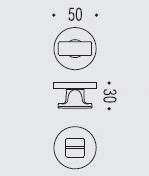 Фиксатор сантехнический Colombo Rosetta MF19 BZG графит матовый