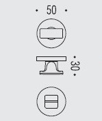 Фиксатор сантехнический Colombo Rosetta MF19 BZG хром