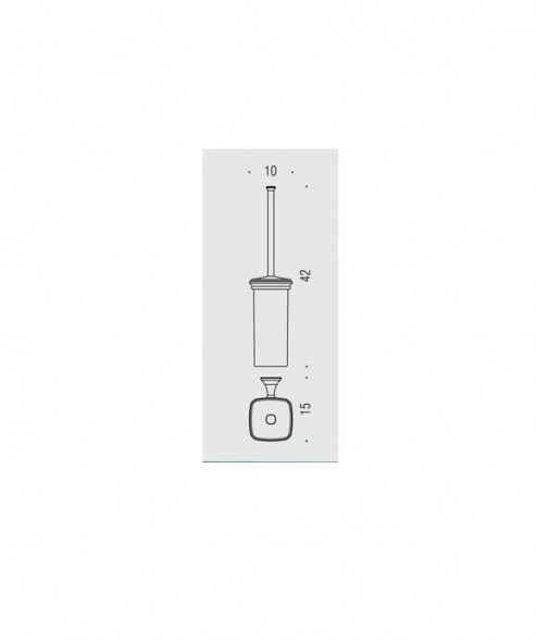 Ершик COLOMBO DESIGN PORTOFINO B3207.BR настенный