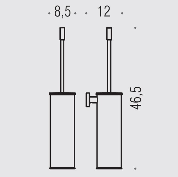 Ершик COLOMBO DESIGN PLUS W4962 настенный