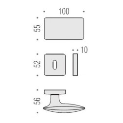 Дверная ручка Colombo BOLD PT15R хром