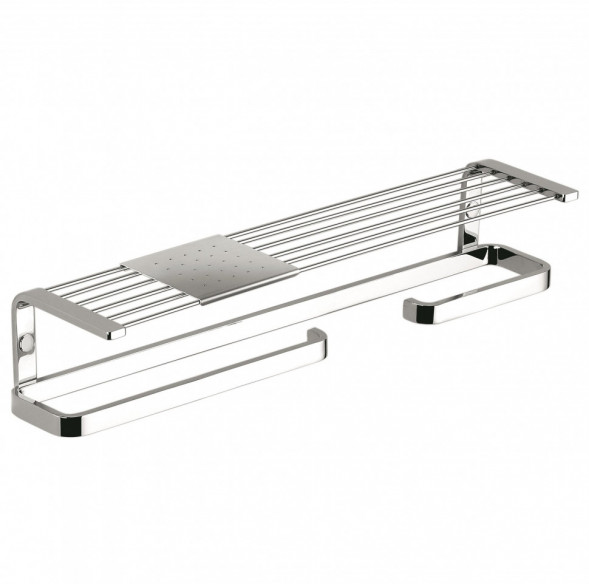 Полочка COLOMBO DESIGN TIME W4276.DX с бумагодержателем с полотенцедержателем с металлической полочкой