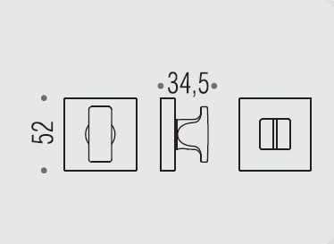Фиксатор сантехнический Colombo Rosetta MM29 BZG черный матовый