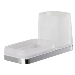 Стакан с мыльницей COLOMBO DESIGN TIME W4272 настенный