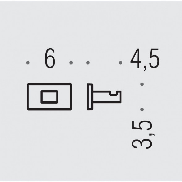 Крючок COLOMBO DESIGN LOOK LC27.VL одинарный