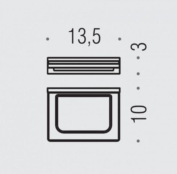 Мыльница COLOMBO DESIGN LOOK B1601.BM настенная