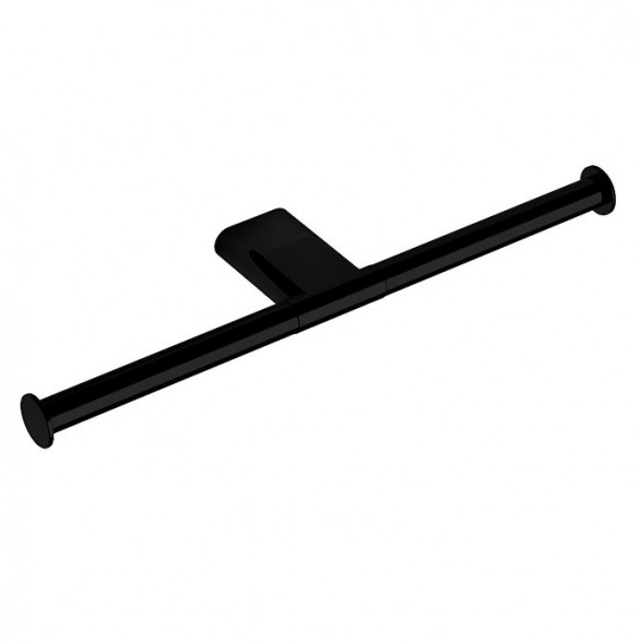 Держатель туалетной бумаги COLOMBO DESIGN MINI B4090.NM двойной без крышки цвет черный матовый