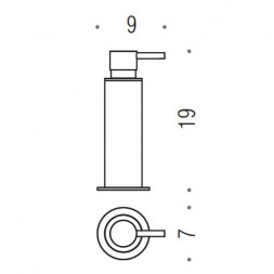Дозатор COLOMBO DESIGN MINI B9342.OM настенный цвет золото матовое