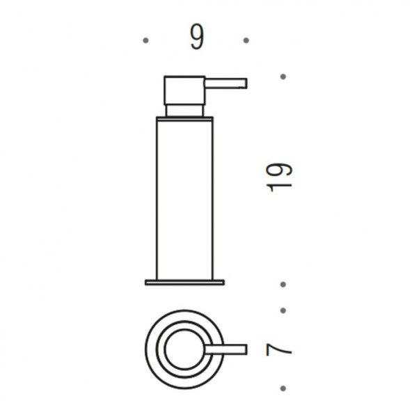 Дозатор COLOMBO DESIGN MINI B9342.OM настенный цвет золото матовое