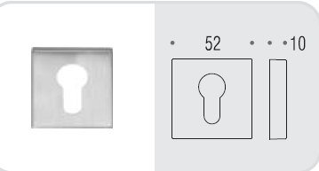 Накладка под цилиндр Colombo Design Rosetta MM13 хром