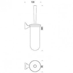 Ершик COLOMBO DESIGN MELO B1207 настенный