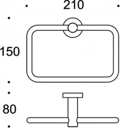 Полотенцедержатель COLOMBO DESIGN PLUS W4931.OM кольцо