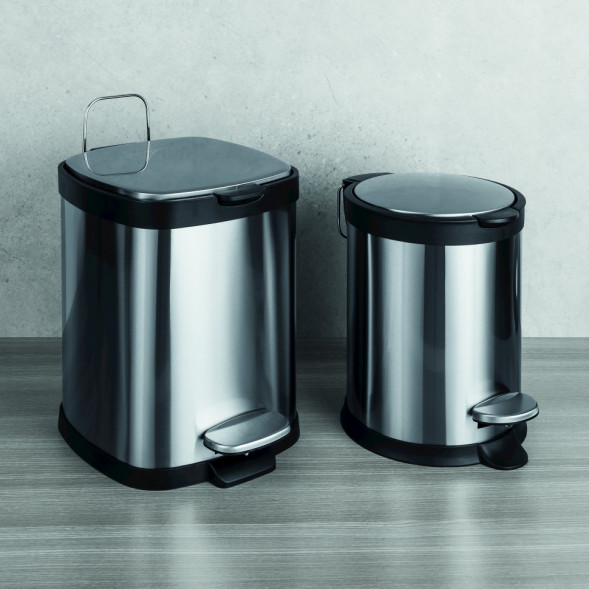 Ведро COLOMBO DESIGN COMPLEMENTI B9213 напольное с крышкой с педалью 5 л