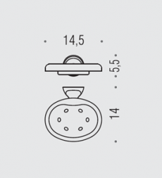 Мыльница COLOMBO DESIGN MELO B1201 настенная