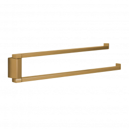 Полотенцедержатель COLOMBO DESIGN MINI Q B5012.OM двойной цвет золото матовое