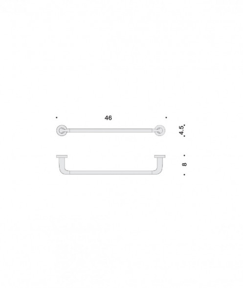 Полотенцедержатель COLOMBO DESIGN BASIC B2710 широкий
