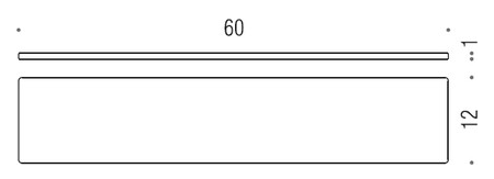 Запасное стекло для полочки Colombo B1661