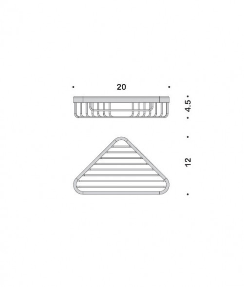 Полочка корзинка COLOMBO DESIGN BASIC B2732 угловая