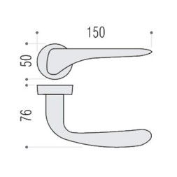 Дверная ручка Colombo MADI AM31R золото матовое